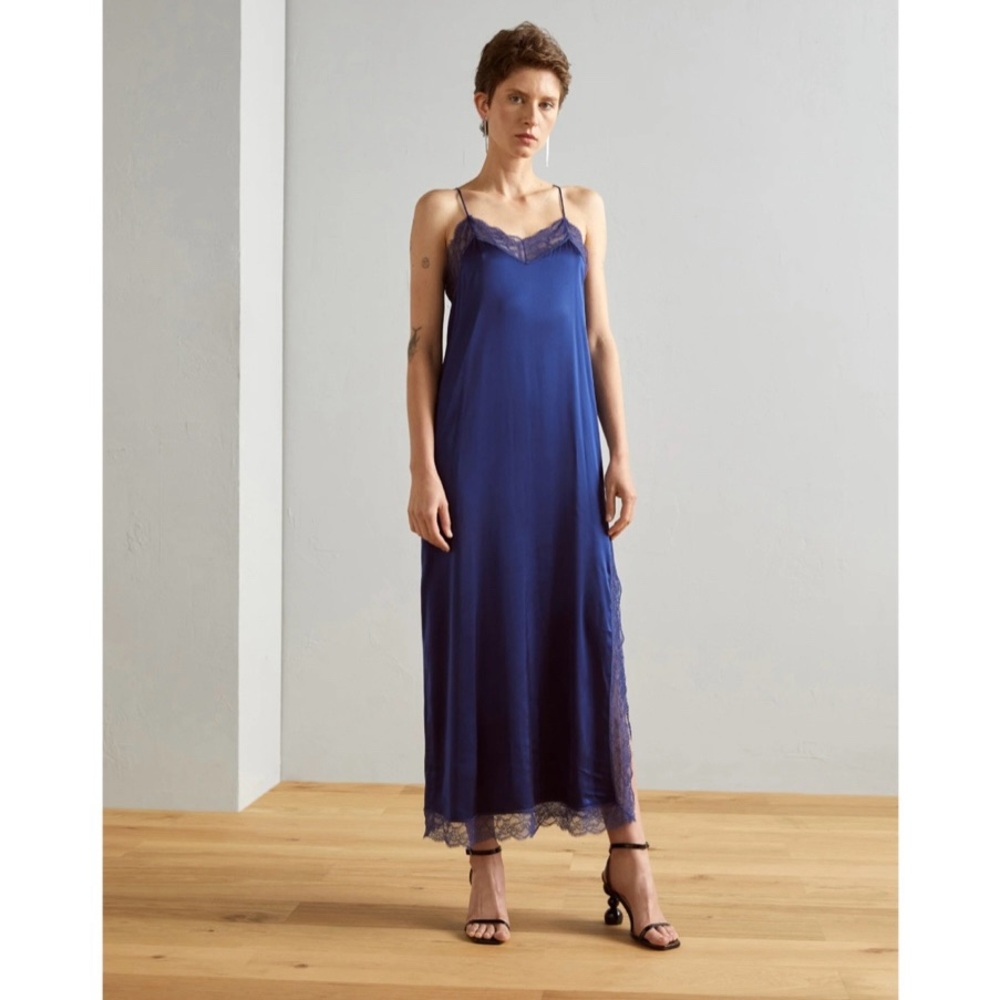 NEW Scotch & Soda Cami Maxi Dress Lace Slip - Picture 3 of 9